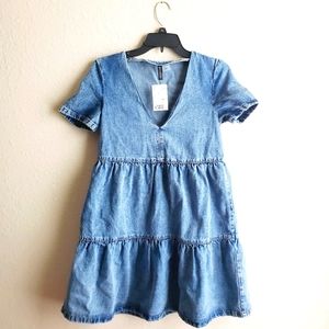 H&M Jean Dress Women Blue Size XS